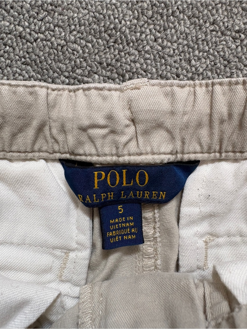 POLO Ralph Lauren Khaki Beige Utility Pants - Size 5